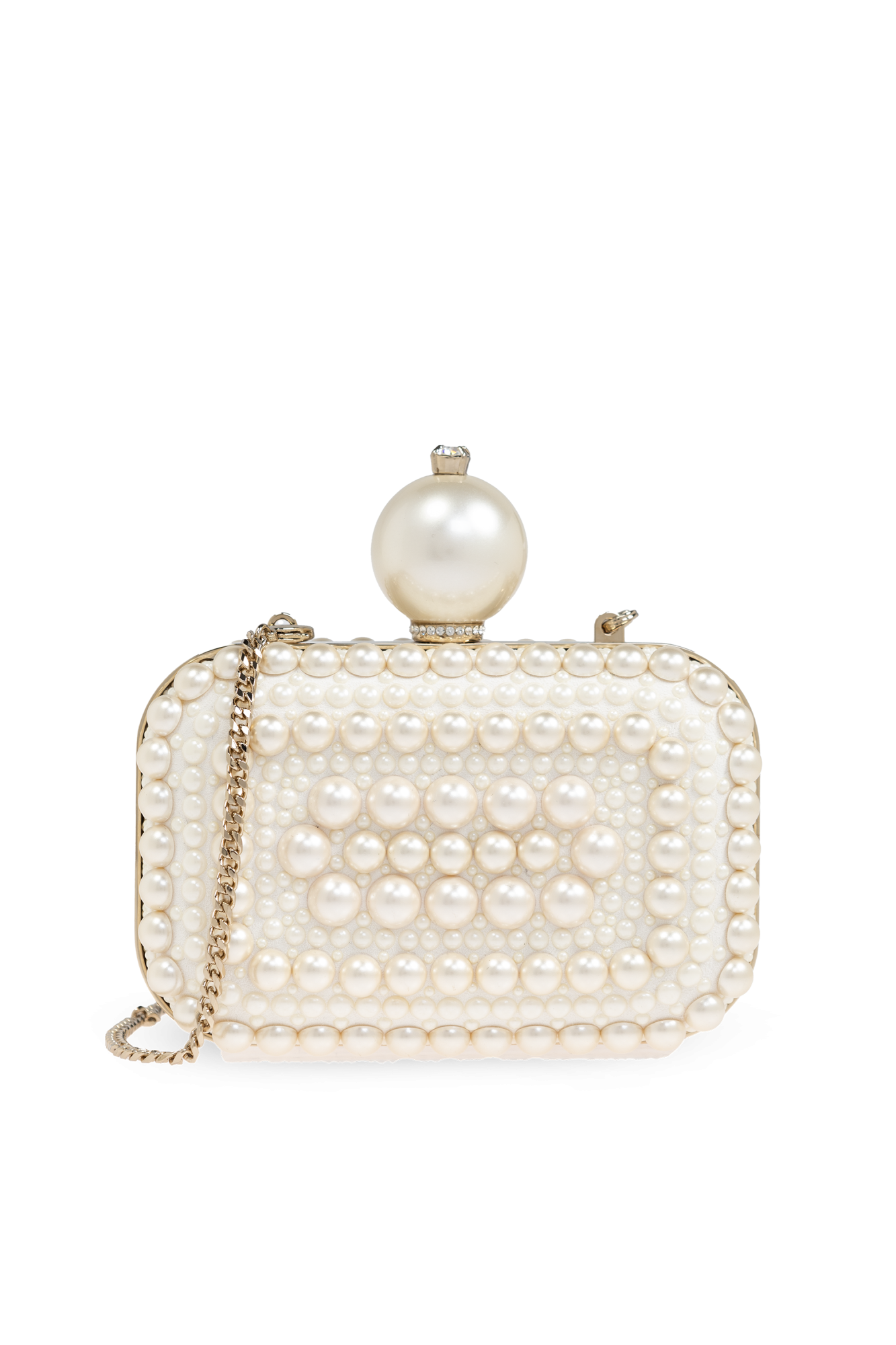 ★JIMMY CHOO★ MICRO CLOUD PEARL RHJ نيت-أ-بورتر | JIMMY CHOO | Cloud micro embellished satin clutch
